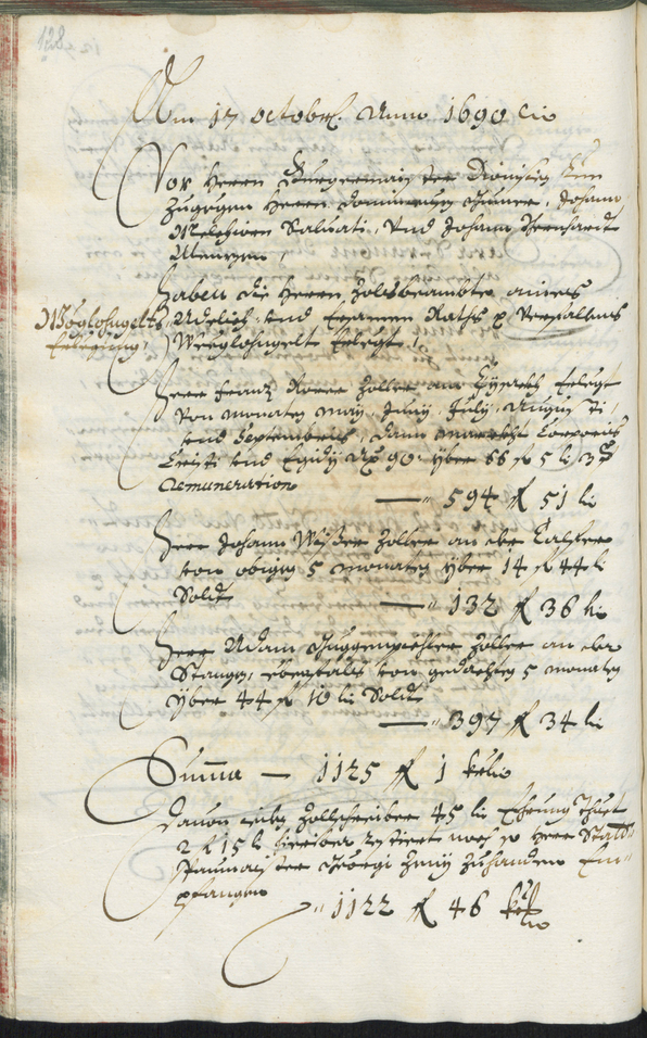 Stadtarchiv Bozen - BOhisto Ratsprotokoll 1689/91 