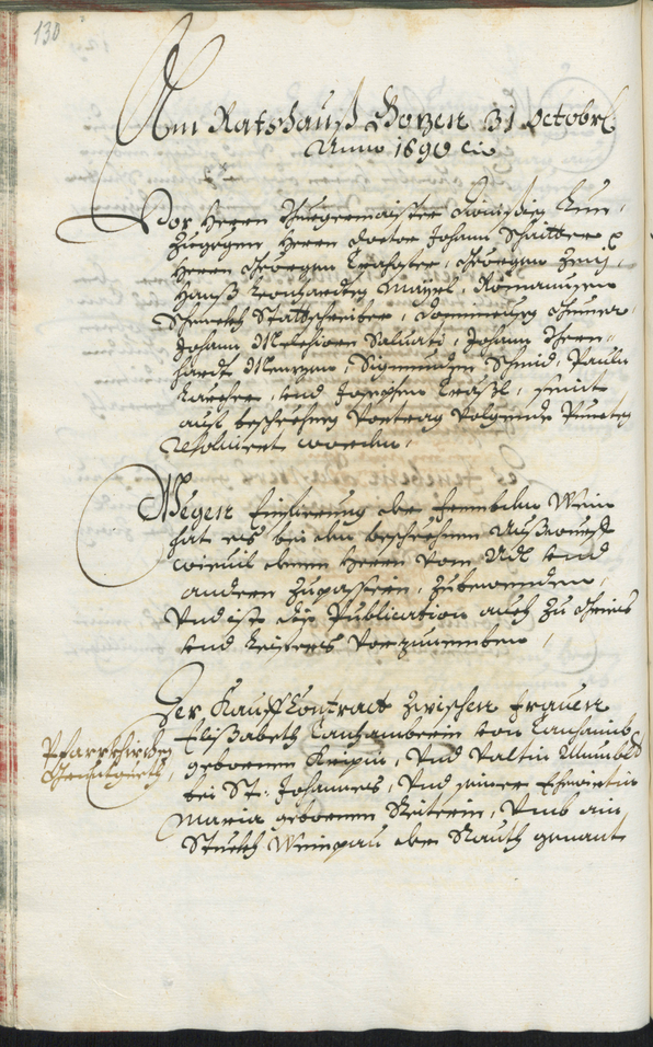 Stadtarchiv Bozen - BOhisto Ratsprotokoll 1689/91 