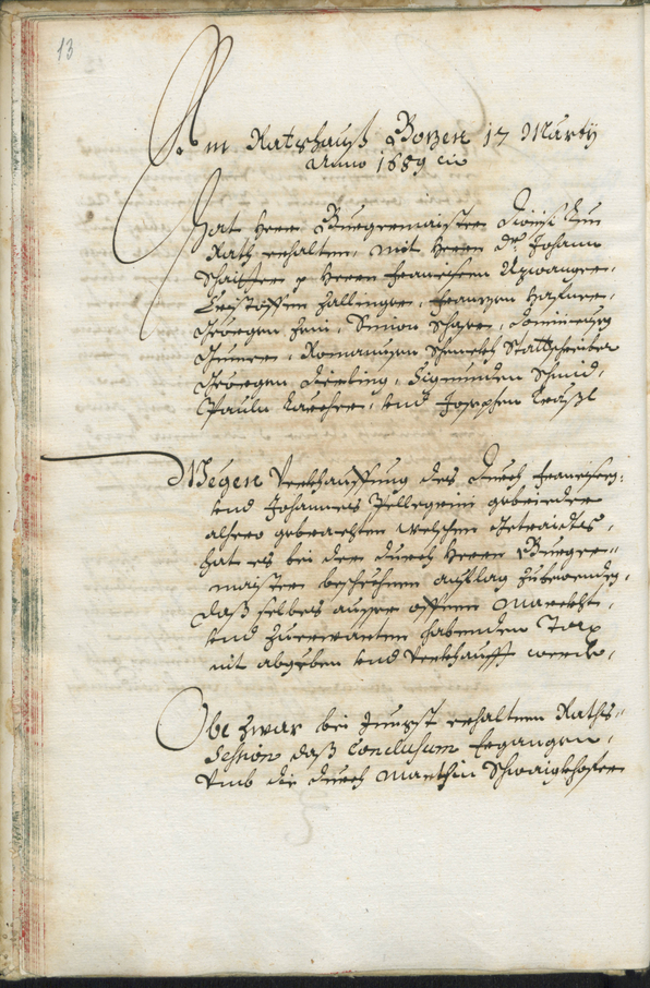 Archivio Storico della Città di Bolzano - BOhisto protocollo consiliare 1689/91 