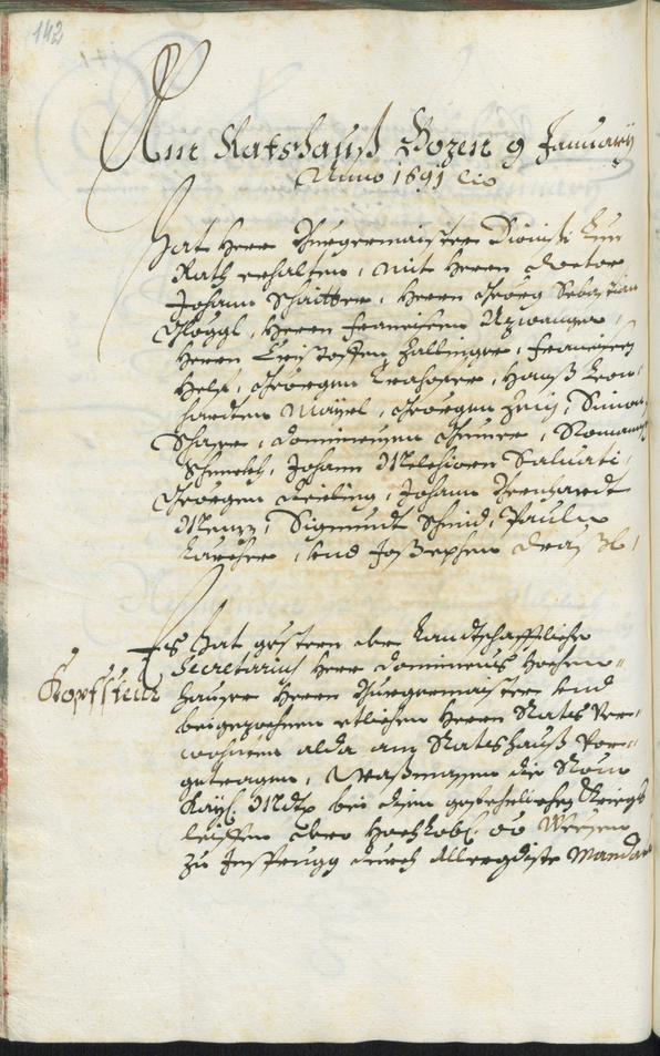 Archivio Storico della Città di Bolzano - BOhisto protocollo consiliare 1689/91 