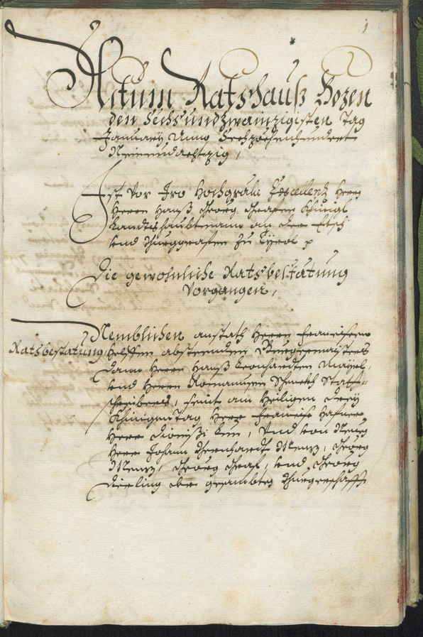 Civic Archives of Bozen-Bolzano - BOhisto Ratsprotokoll 1689/91 