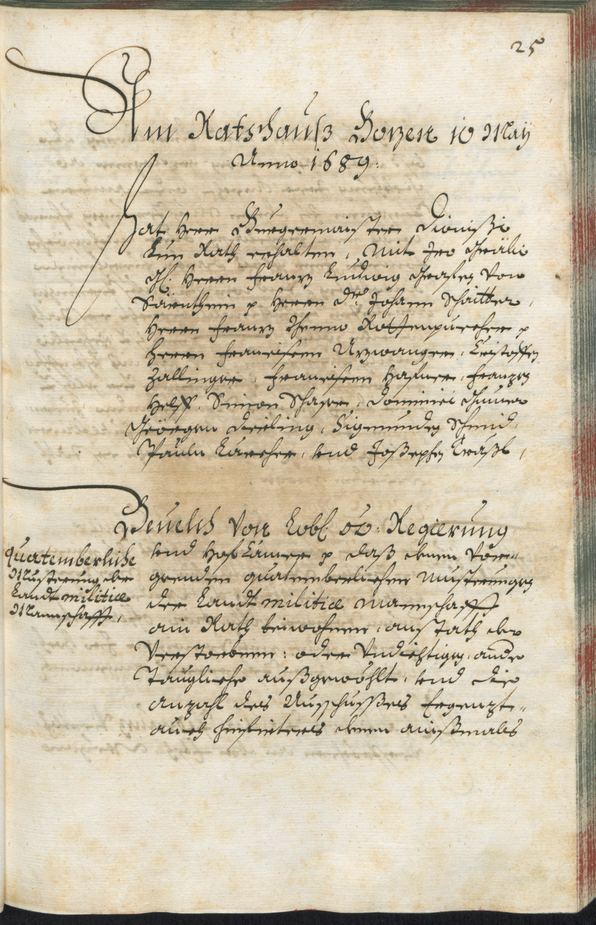 Civic Archives of Bozen-Bolzano - BOhisto Ratsprotokoll 1689/91 