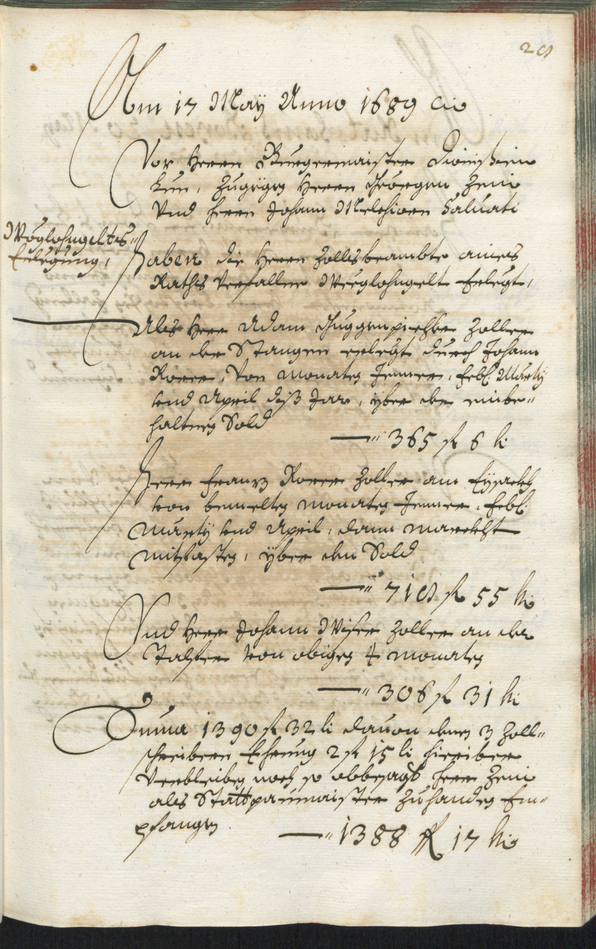 Stadtarchiv Bozen - BOhisto Ratsprotokoll 1689/91 