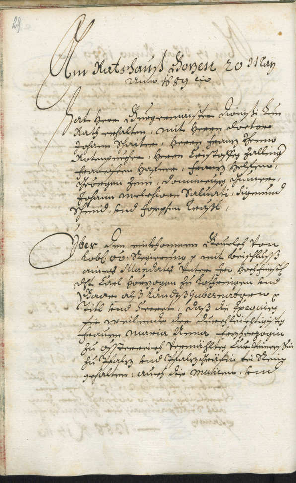 Archivio Storico della Città di Bolzano - BOhisto protocollo consiliare 1689/91 