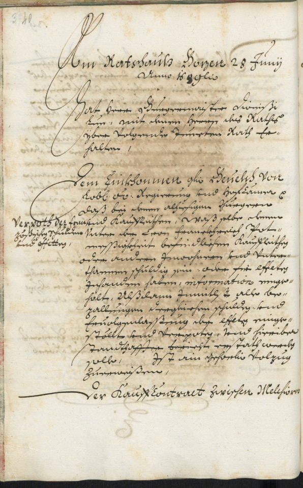 Civic Archives of Bozen-Bolzano - BOhisto Ratsprotokoll 1689/91 