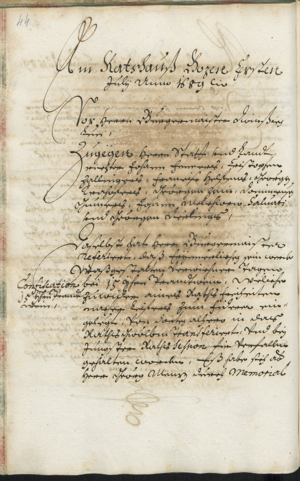 Civic Archives of Bozen-Bolzano - BOhisto Ratsprotokoll 1689/91 