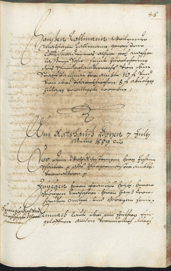 Stadtarchiv Bozen - BOhisto Ratsprotokoll 1689/91 