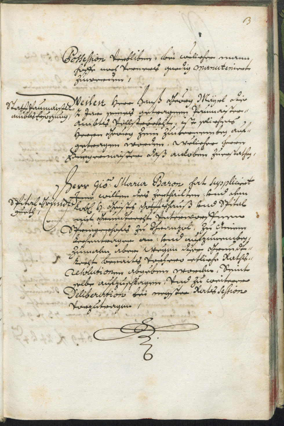 Stadtarchiv Bozen - BOhisto Ratsprotokoll 1689/91 