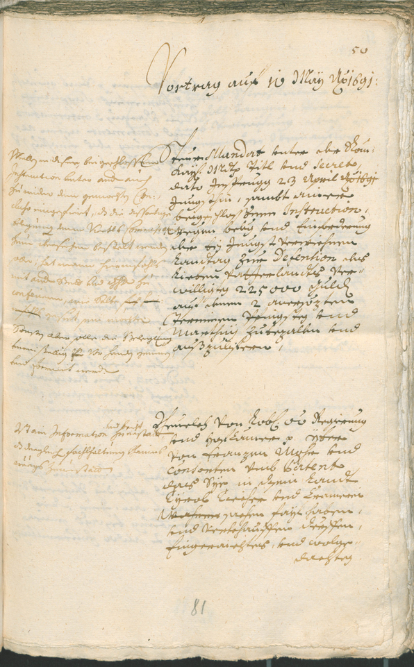 Civic Archives of Bozen-Bolzano - BOhisto Ratsprotokoll 1691/93 