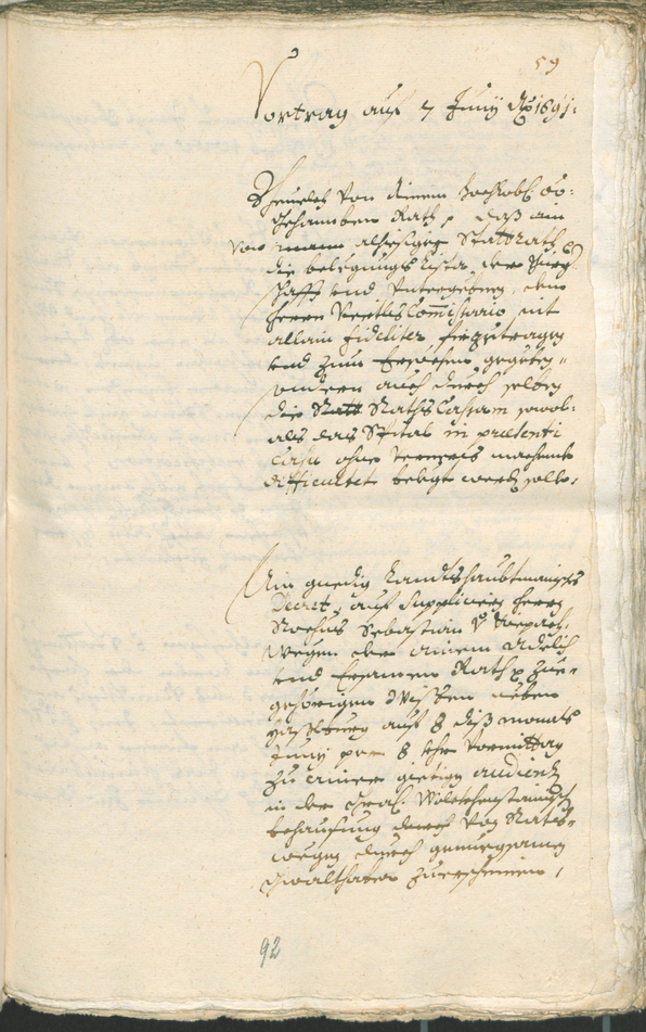 Civic Archives of Bozen-Bolzano - BOhisto Ratsprotokoll 1691/93 