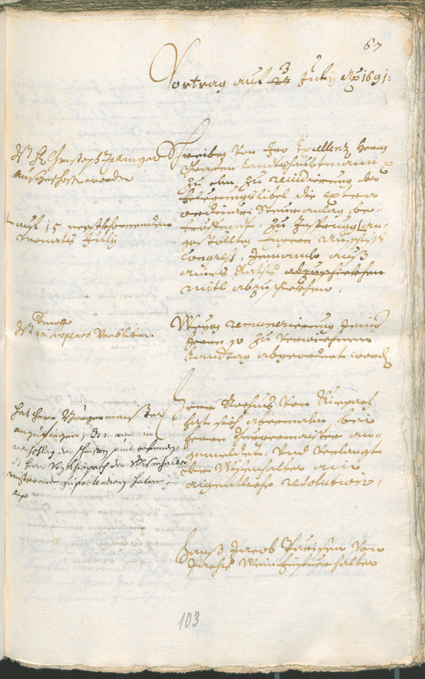 Civic Archives of Bozen-Bolzano - BOhisto Ratsprotokoll 1691/93 