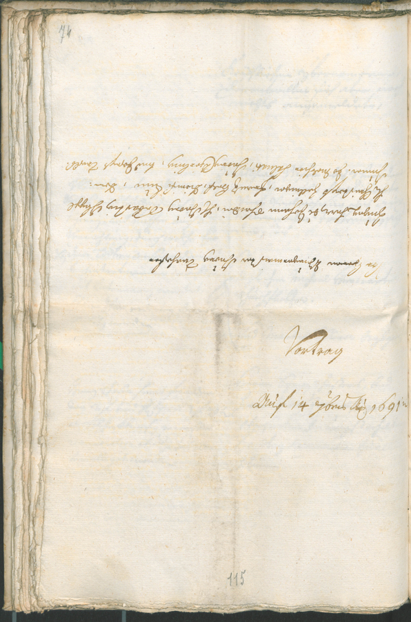 Civic Archives of Bozen-Bolzano - BOhisto Ratsprotokoll 1691/93 