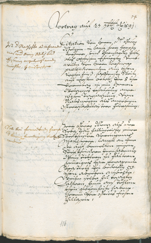 Civic Archives of Bozen-Bolzano - BOhisto Ratsprotokoll 1691/93 