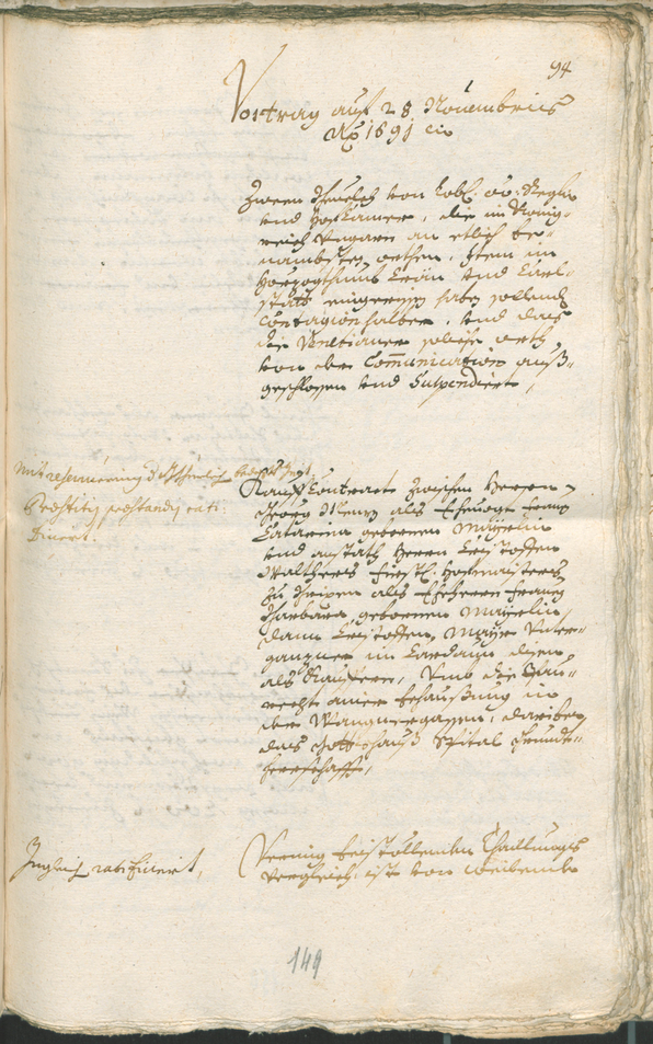 Civic Archives of Bozen-Bolzano - BOhisto Ratsprotokoll 1691/93 