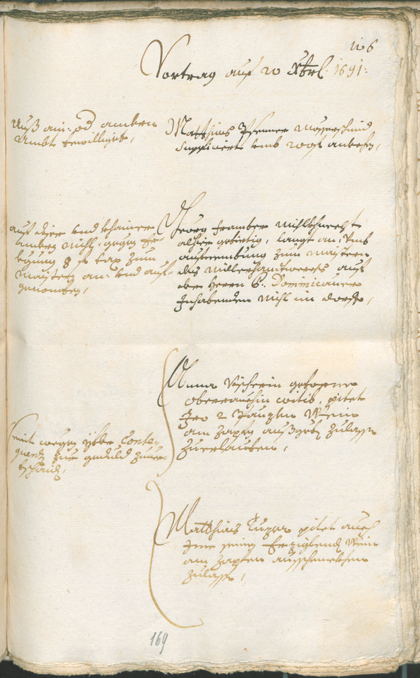 Civic Archives of Bozen-Bolzano - BOhisto Ratsprotokoll 1691/93 