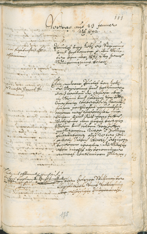 Stadtarchiv Bozen - BOhisto Ratsprotokoll 1691/93 