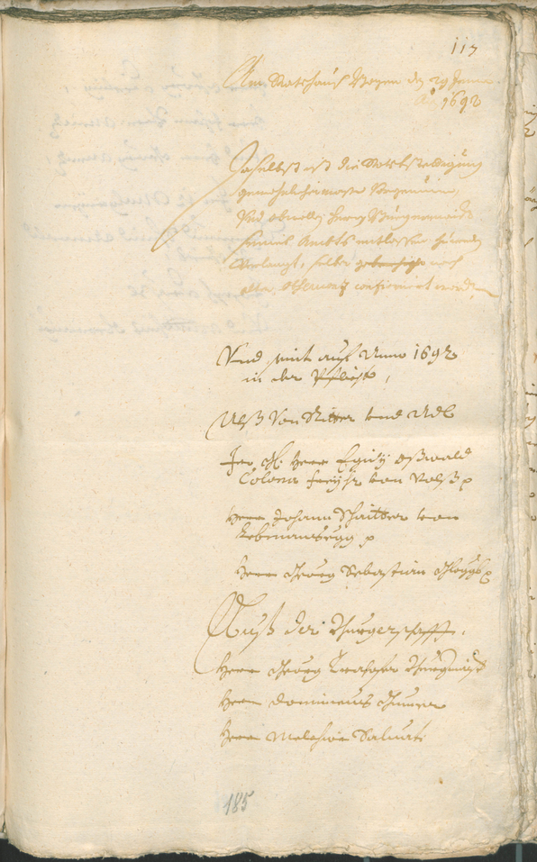 Civic Archives of Bozen-Bolzano - BOhisto Ratsprotokoll 1691/93 