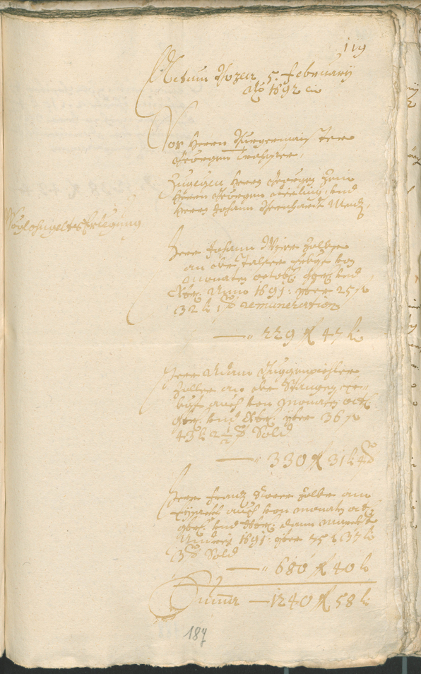 Civic Archives of Bozen-Bolzano - BOhisto Ratsprotokoll 1691/93 