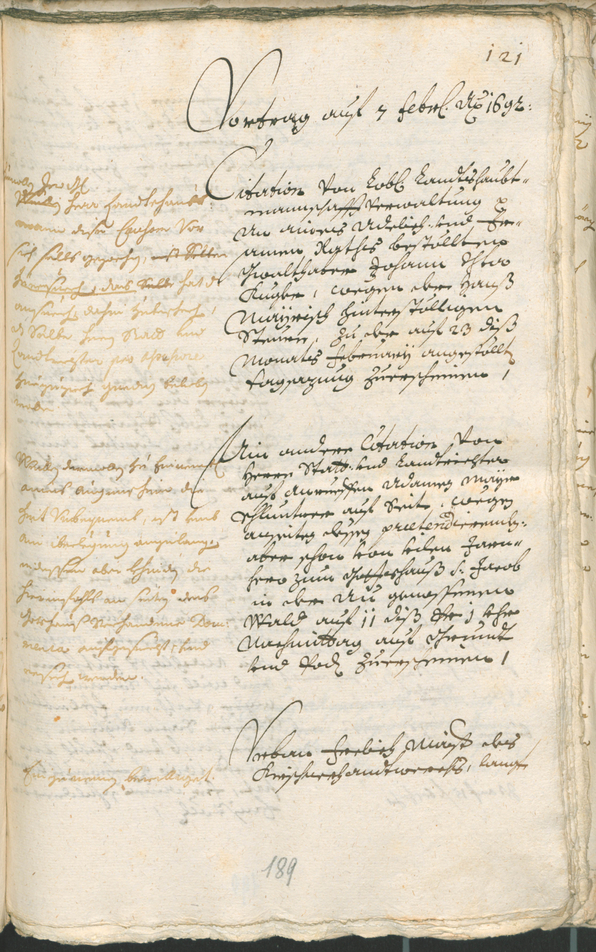 Stadtarchiv Bozen - BOhisto Ratsprotokoll 1691/93 