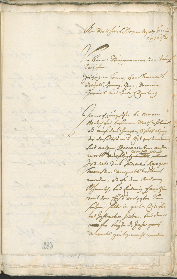 Civic Archives of Bozen-Bolzano - BOhisto Ratsprotokoll 1691/93 