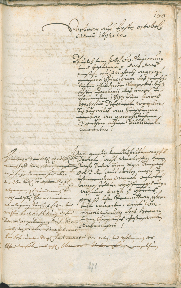 Stadtarchiv Bozen - BOhisto Ratsprotokoll 1691/93 