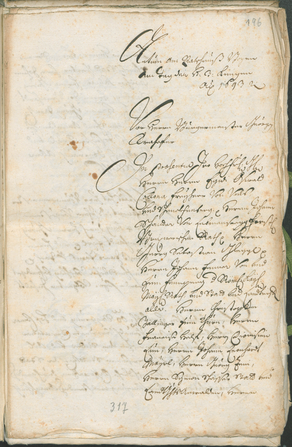 Civic Archives of Bozen-Bolzano - BOhisto Ratsprotokoll 1691/93 