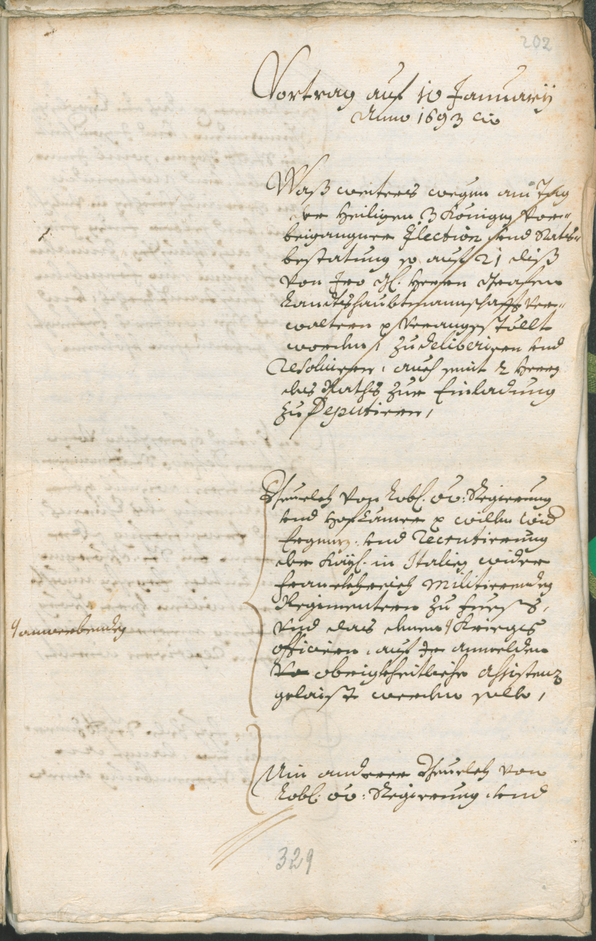 Stadtarchiv Bozen - BOhisto Ratsprotokoll 1691/93 