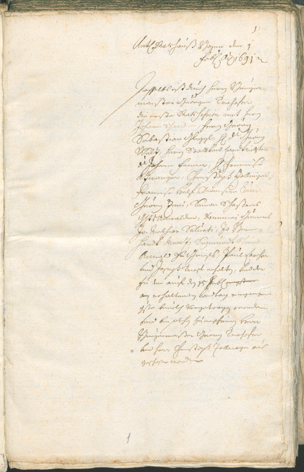 Civic Archives of Bozen-Bolzano - BOhisto Ratsprotokoll 1691/93 