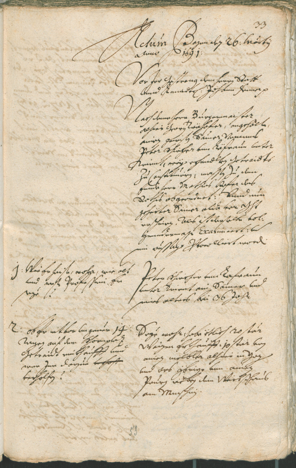 Civic Archives of Bozen-Bolzano - BOhisto Ratsprotokoll 1691/93 