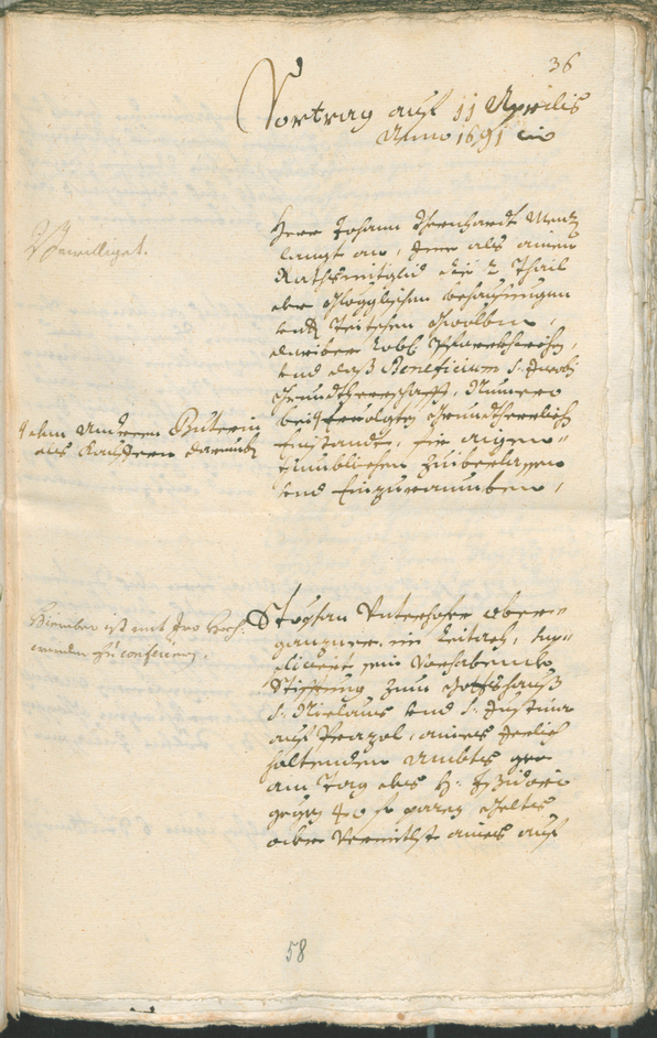 Civic Archives of Bozen-Bolzano - BOhisto Ratsprotokoll 1691/93 