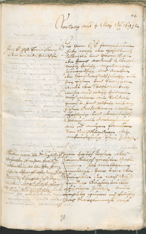 Civic Archives of Bozen-Bolzano - BOhisto Ratsprotokoll 1691/93 