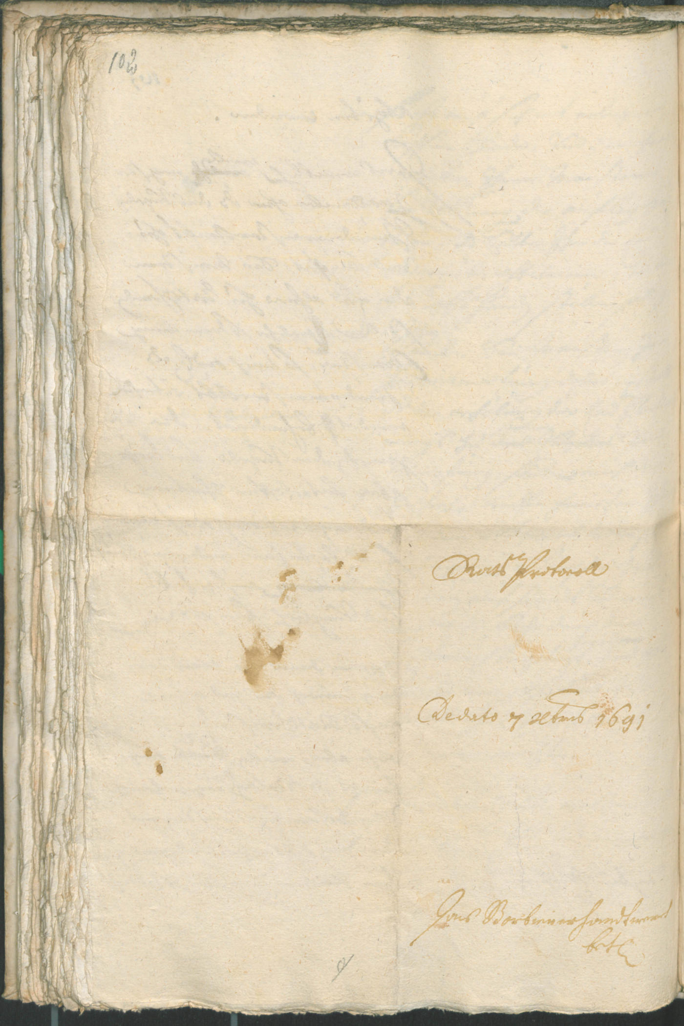Archivio Storico della Città di Bolzano - BOhisto protocollo consiliare 1691/93 