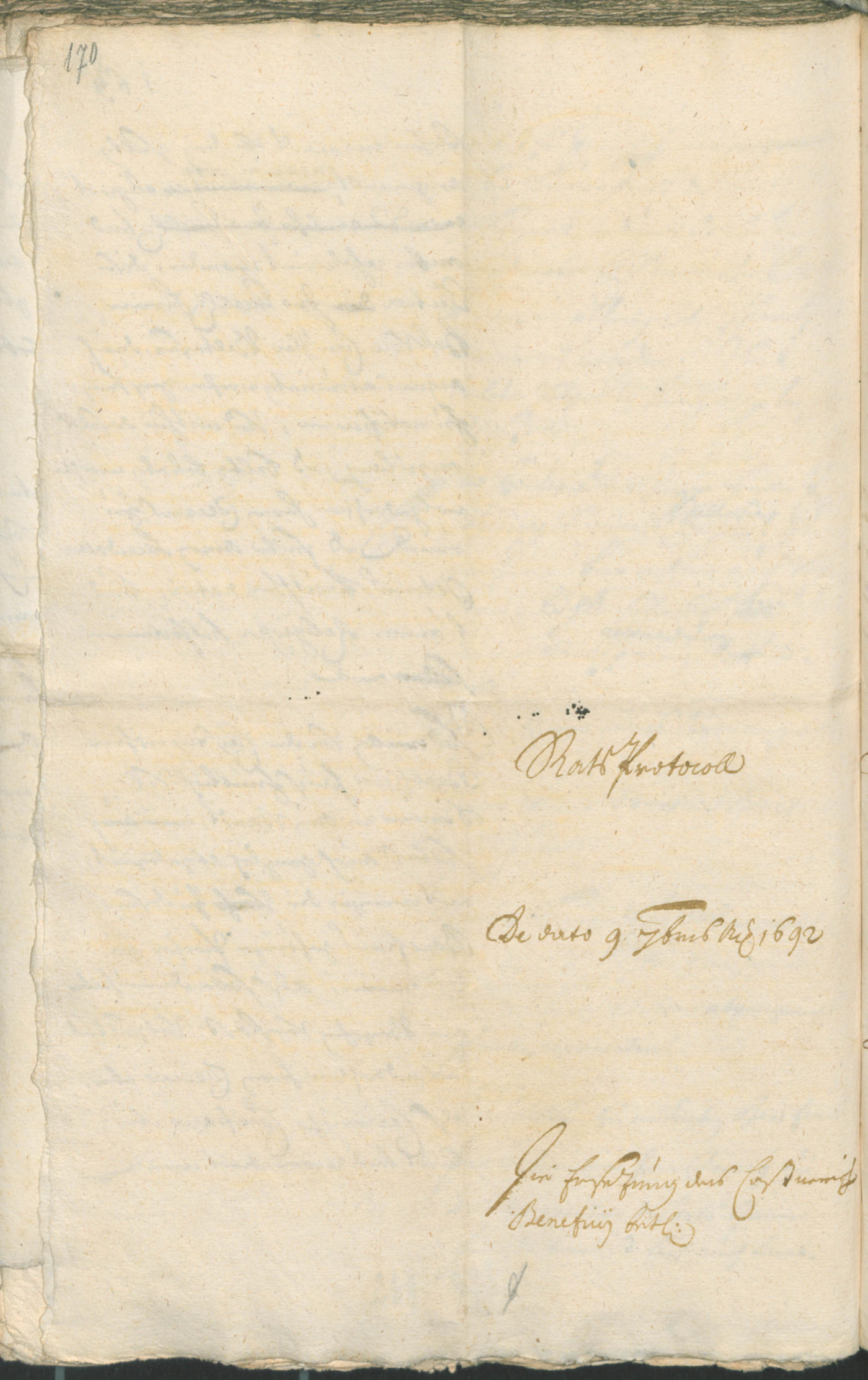 Civic Archives of Bozen-Bolzano - BOhisto Ratsprotokoll 1691/93 