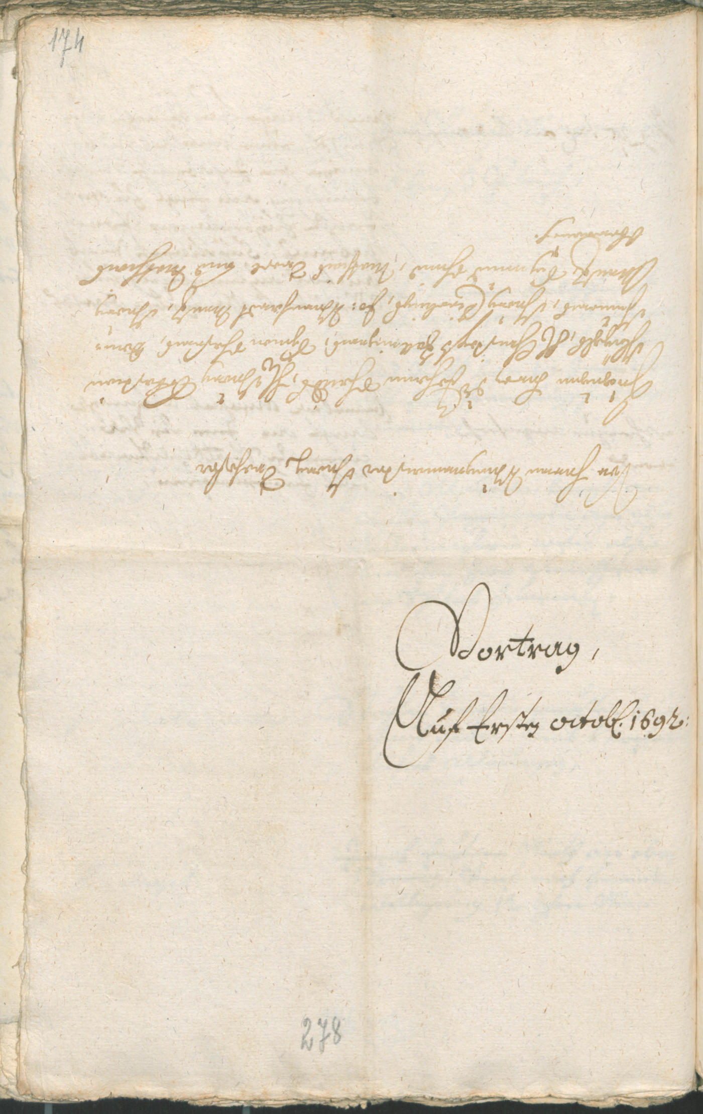 Stadtarchiv Bozen - BOhisto Ratsprotokoll 1691/93 