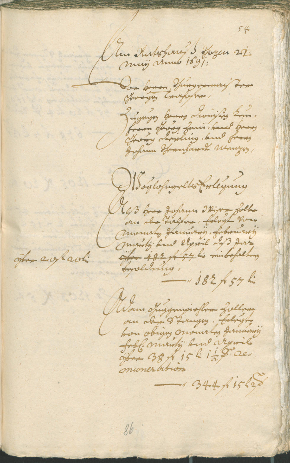 Archivio Storico della Città di Bolzano - BOhisto protocollo consiliare 1691/93 