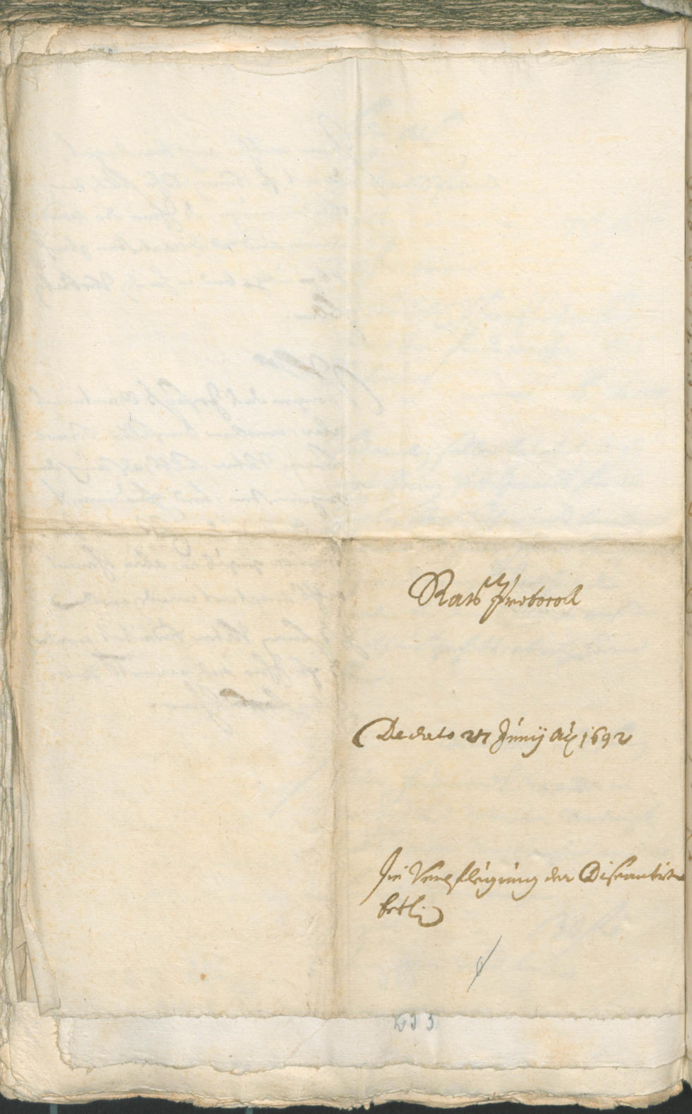 Civic Archives of Bozen-Bolzano - BOhisto Ratsprotokoll 1691/93 