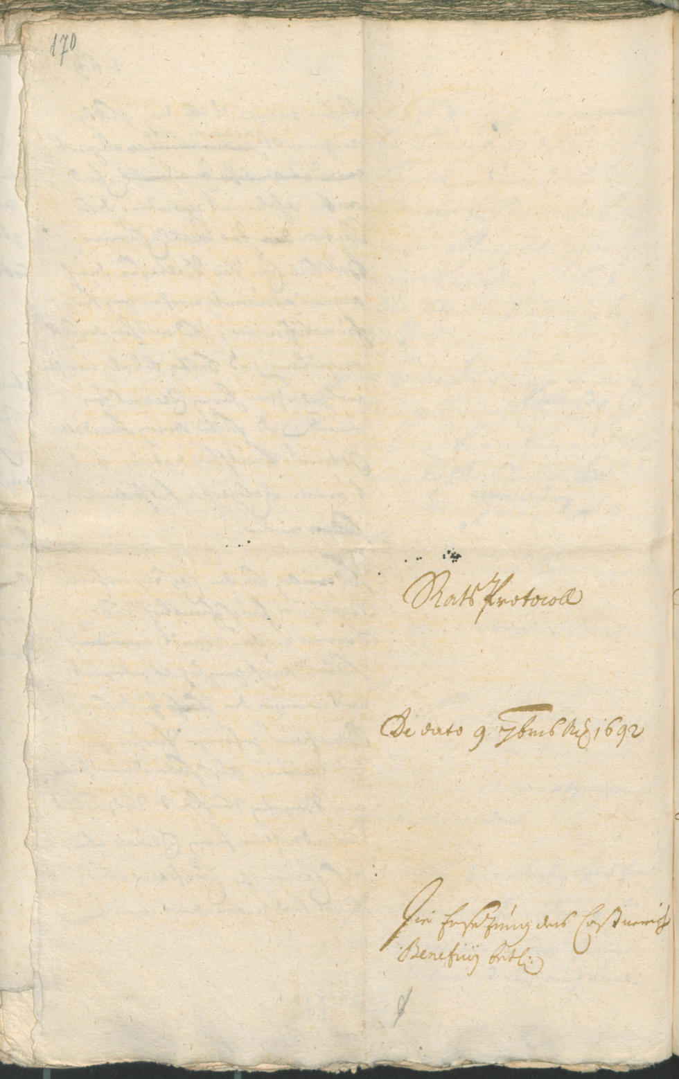 Civic Archives of Bozen-Bolzano - BOhisto Ratsprotokoll 1691/93 
