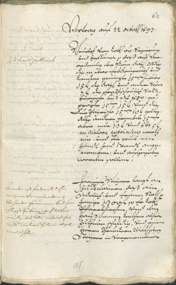 Civic Archives of Bozen-Bolzano - BOhisto Ratsprotokoll 1693/96 