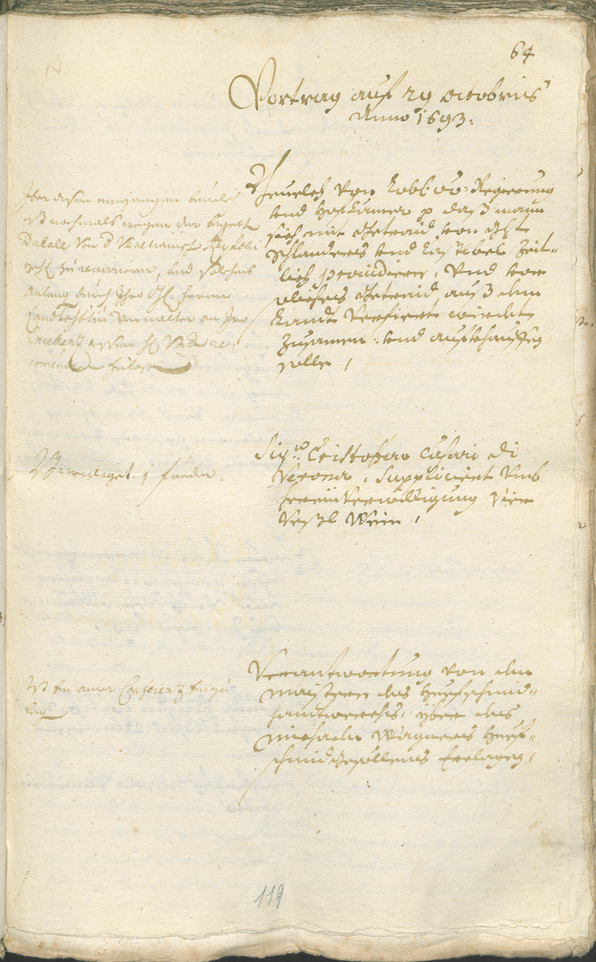 Civic Archives of Bozen-Bolzano - BOhisto Ratsprotokoll 1693/96 