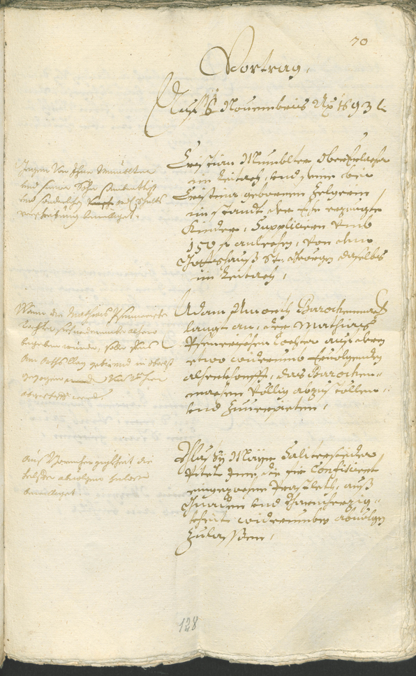 Civic Archives of Bozen-Bolzano - BOhisto Ratsprotokoll 1693/96 