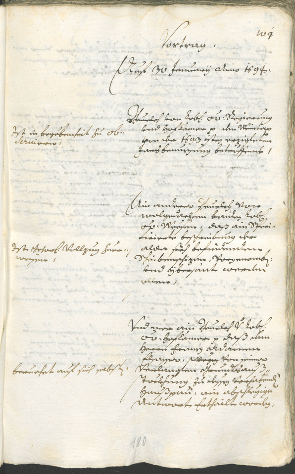 Civic Archives of Bozen-Bolzano - BOhisto Ratsprotokoll 1693/96 