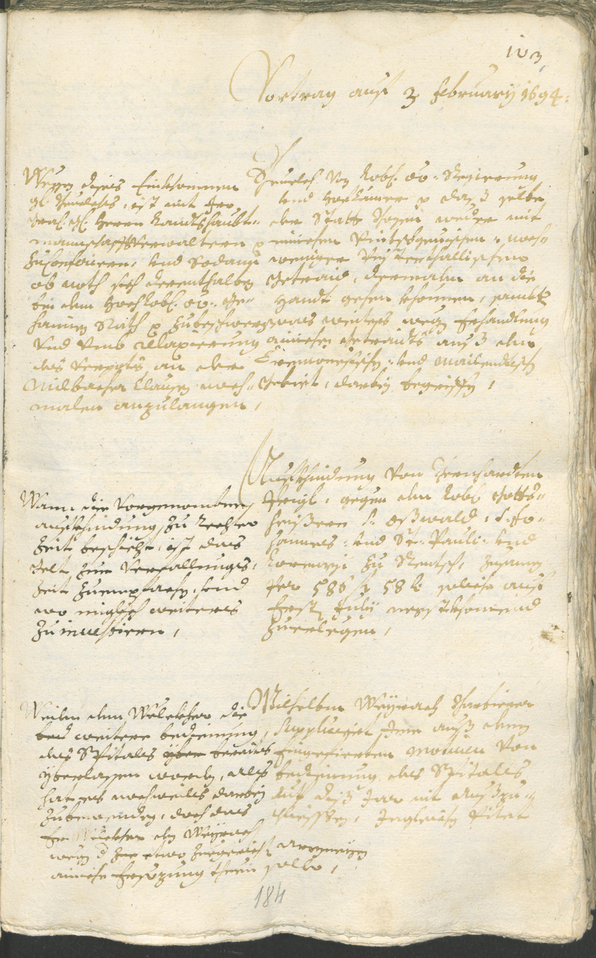 Civic Archives of Bozen-Bolzano - BOhisto Ratsprotokoll 1693/96 