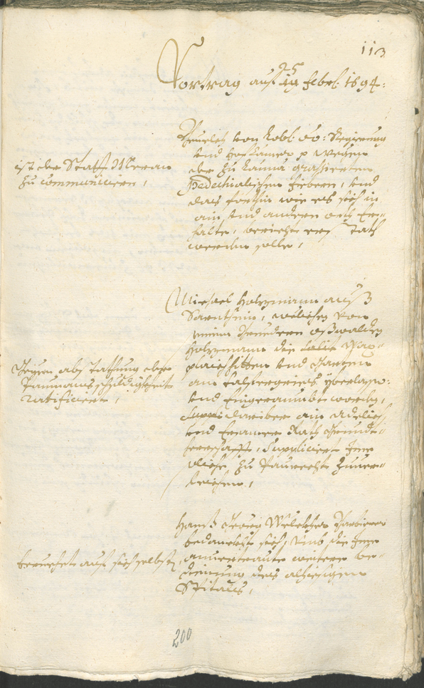 Civic Archives of Bozen-Bolzano - BOhisto Ratsprotokoll 1693/96 