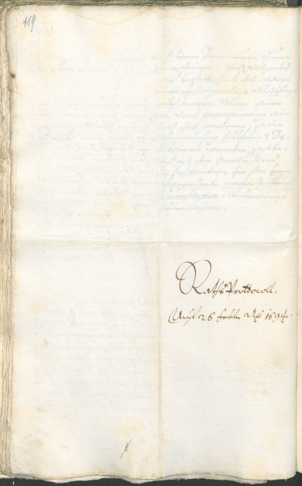 Civic Archives of Bozen-Bolzano - BOhisto Ratsprotokoll 1693/96 