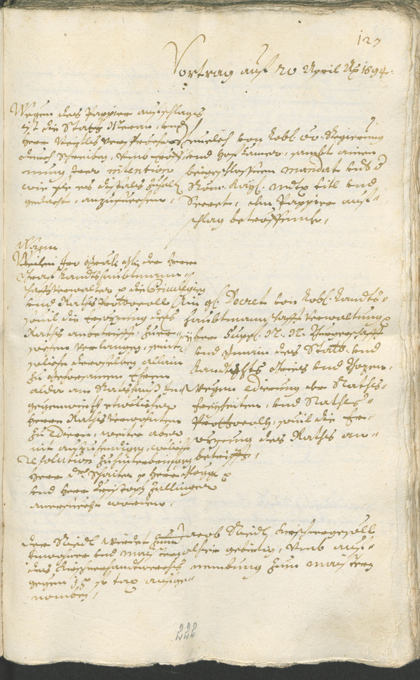 Civic Archives of Bozen-Bolzano - BOhisto Ratsprotokoll 1693/96 