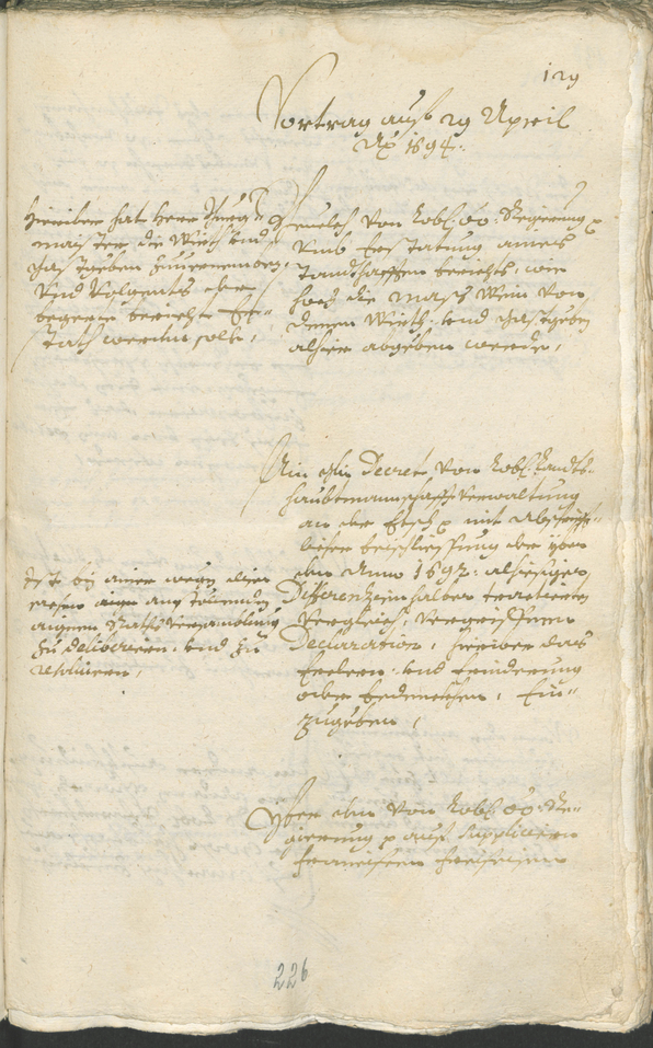 Civic Archives of Bozen-Bolzano - BOhisto Ratsprotokoll 1693/96 