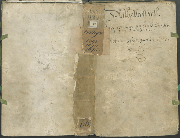 Archivio Storico della Città di Bolzano - BOhisto protocollo consiliare 1693/96 