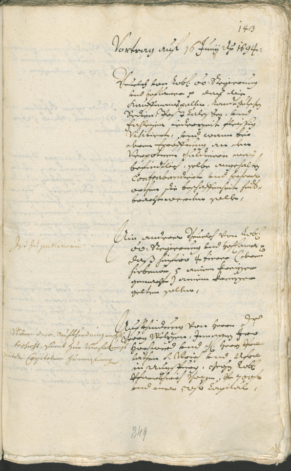 Civic Archives of Bozen-Bolzano - BOhisto Ratsprotokoll 1693/96 