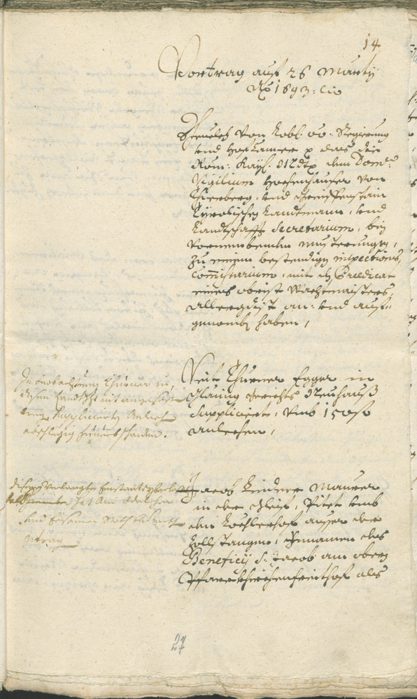 Civic Archives of Bozen-Bolzano - BOhisto Ratsprotokoll 1693/96 