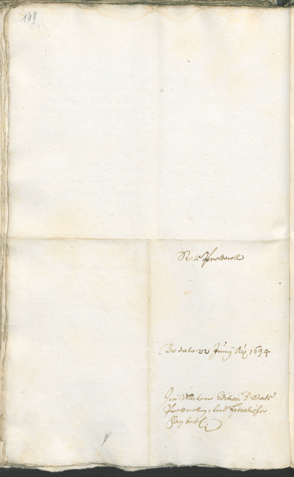 Civic Archives of Bozen-Bolzano - BOhisto Ratsprotokoll 1693/96 